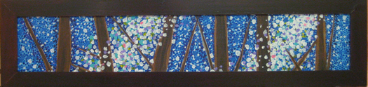 Winter "Winter" 2011, Acrylic on Masonite, 30 x 5